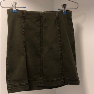 Free people size 2 army green skirt